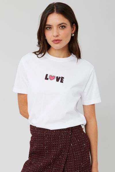 T-shirt collab Keith Haring imprimé devant/dos
