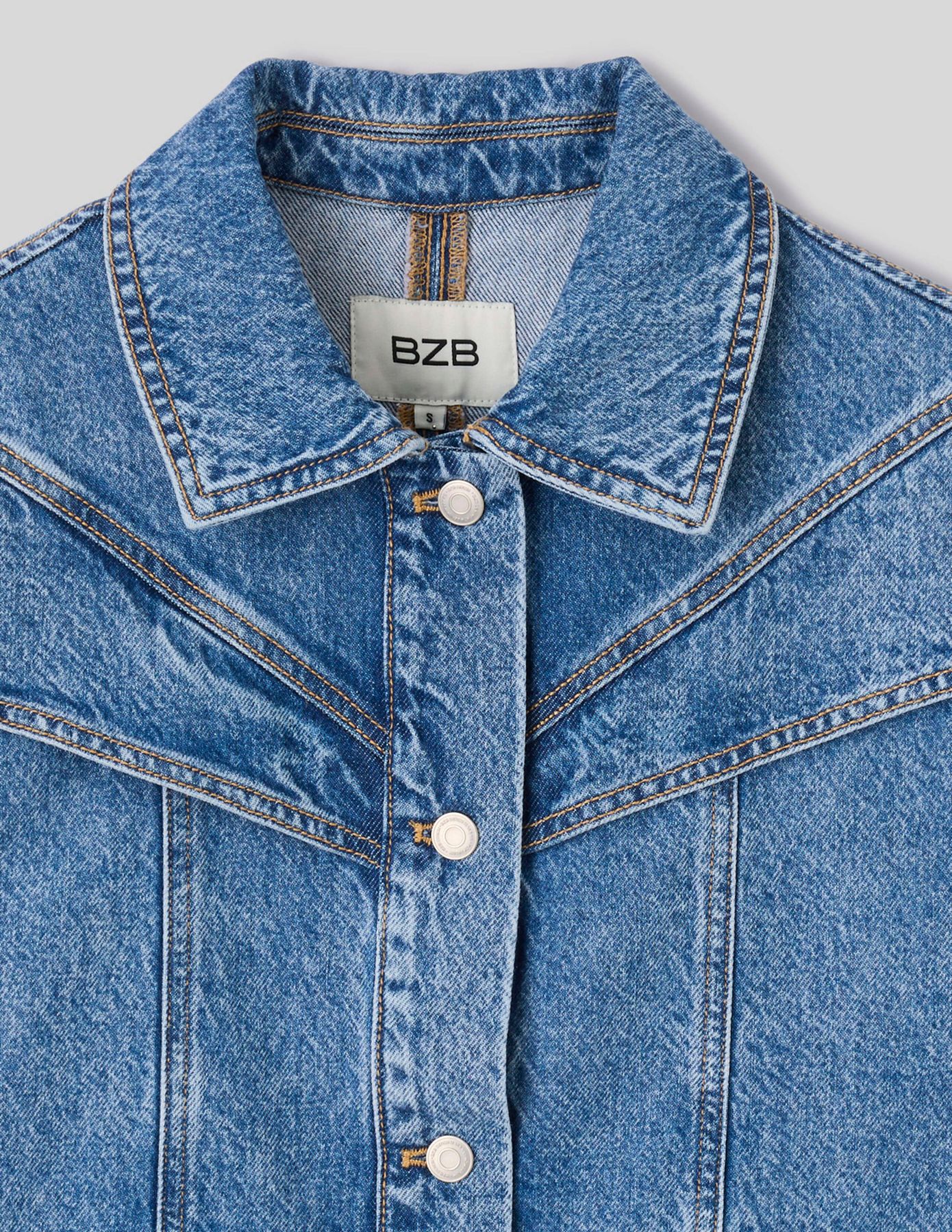 Veste denim sans manche