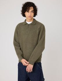 Pull col polo zippé