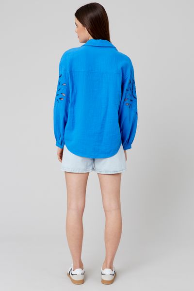 Chemise en gaze de coton unie