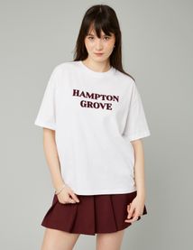 T-shirt imprimé flock