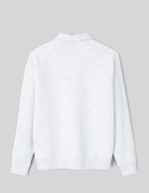 Sweat col polo zippé