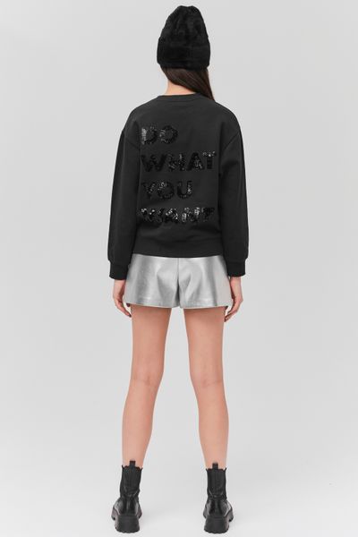 Sweat col rond sequins