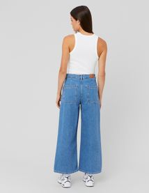 Jean wide leg cropped