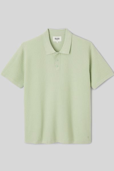 Polo maille c&ocirc;tel&eacute;e