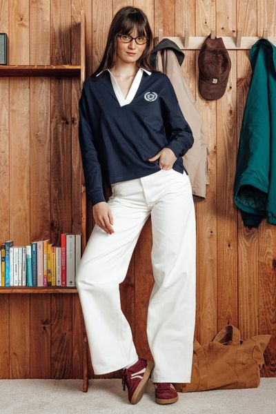 Jean wide leg taille standard