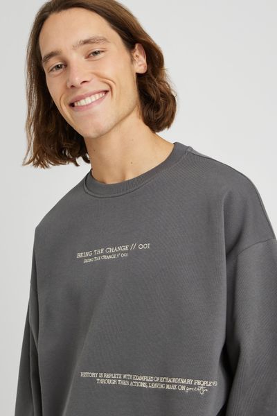 Sweat col rond brod&eacute;