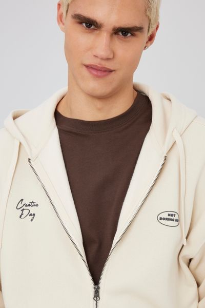 Sweat zippé imprimé