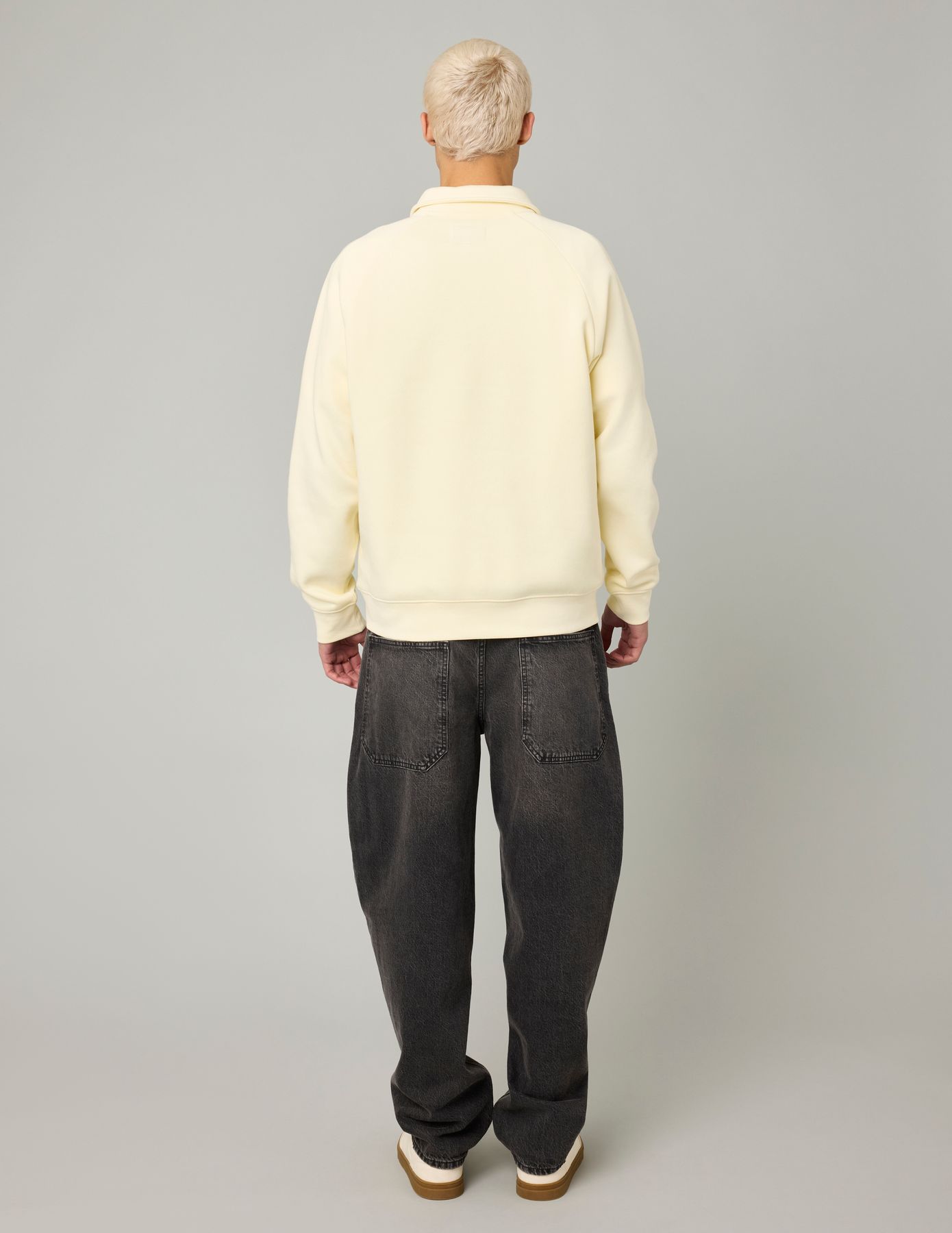 Sweat col polo zippé