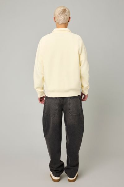 Sweat col polo zippé