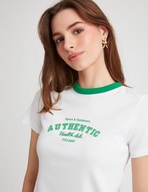 T-shirt bico imprimé
