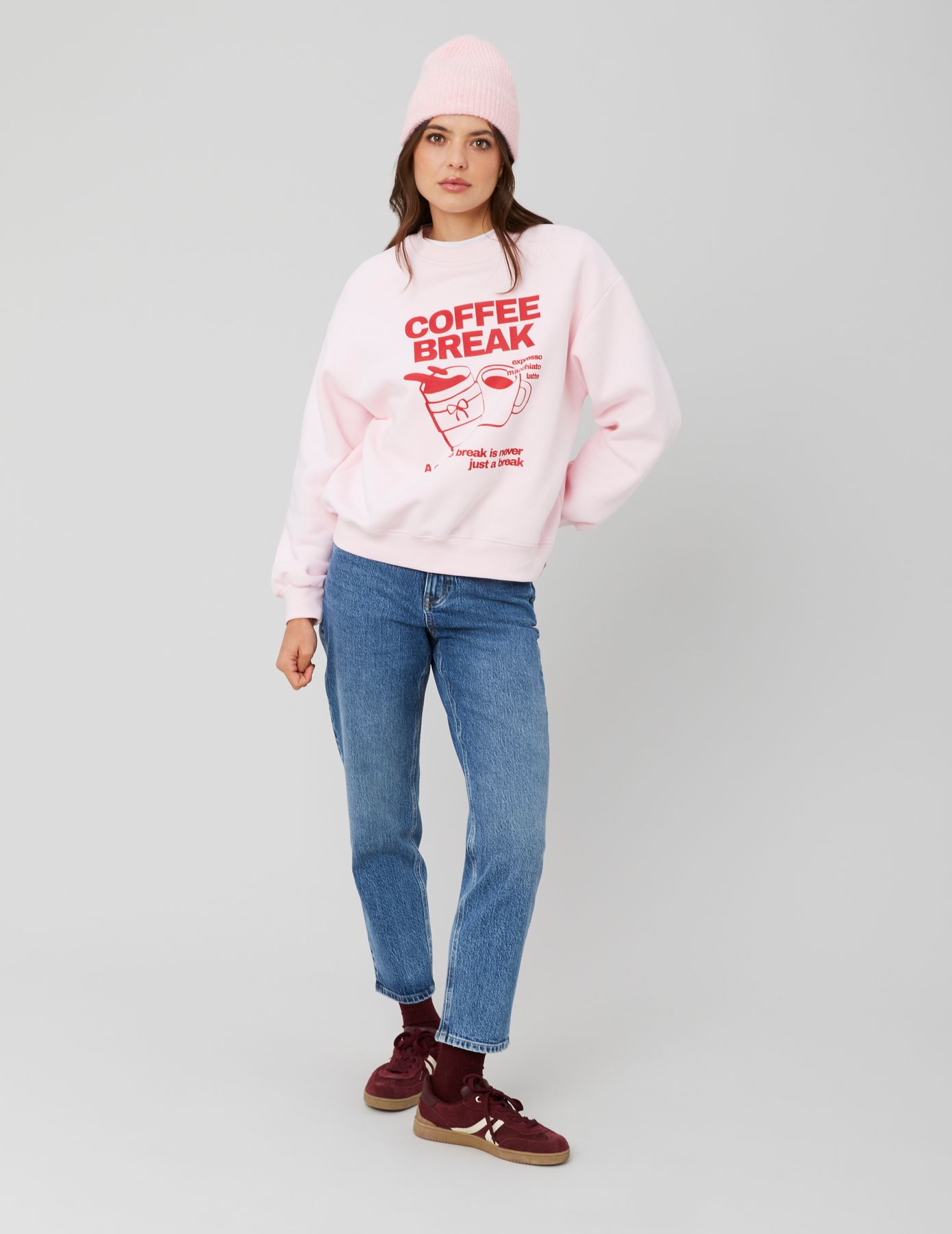 Sweat col rond imprimé