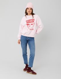 Sweat col rond imprimé