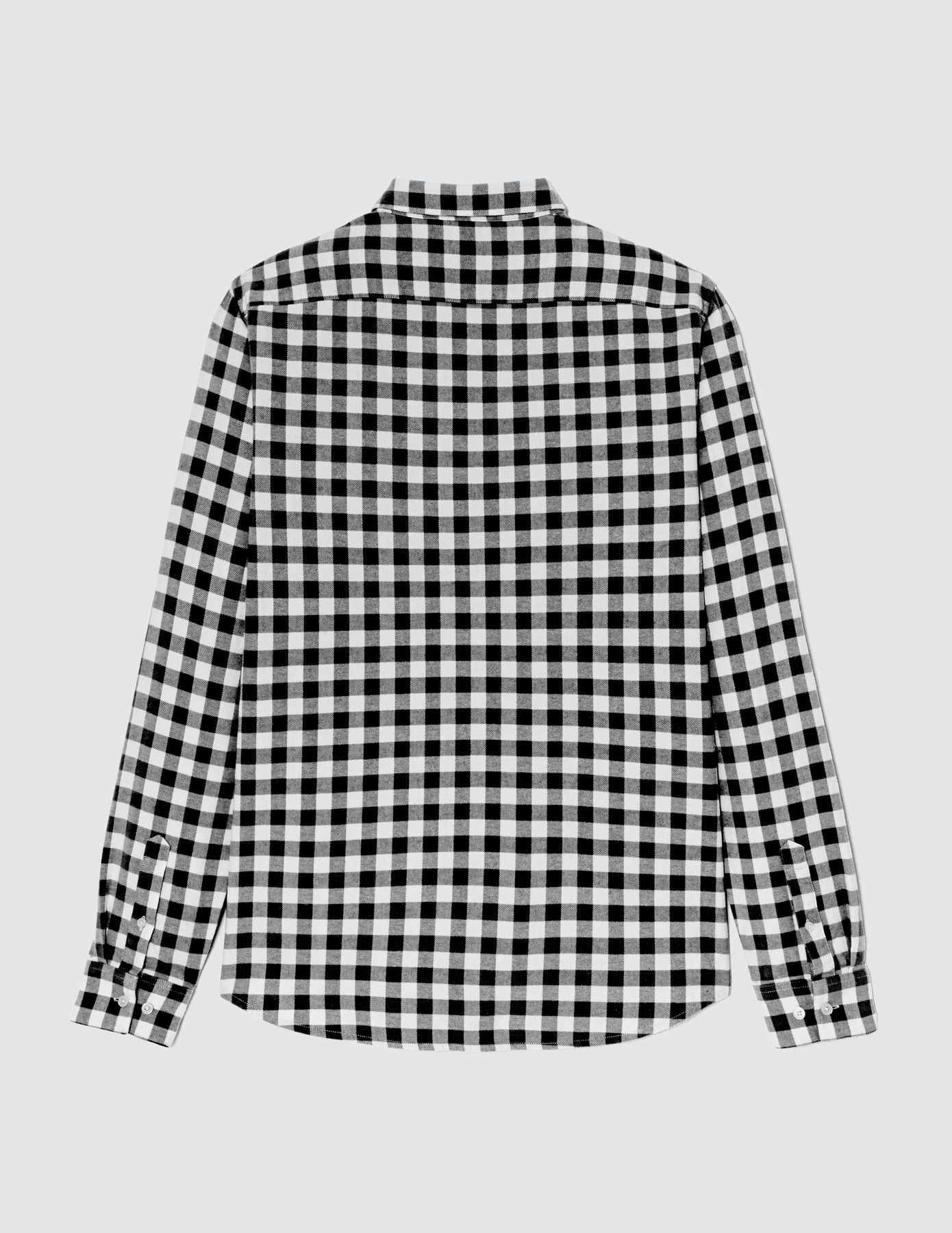 Chemise droite à carreaux