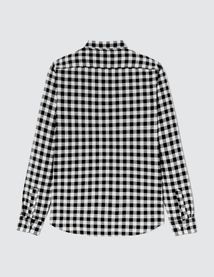 Chemise droite à carreaux