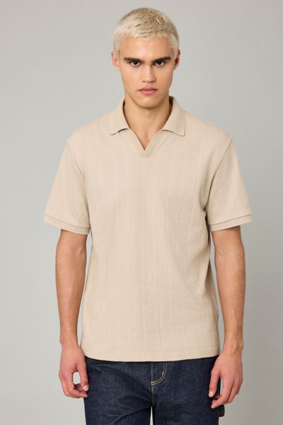 Polo maille fantaisie