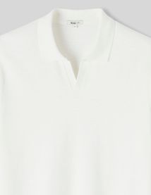 Polo matière fantaisie