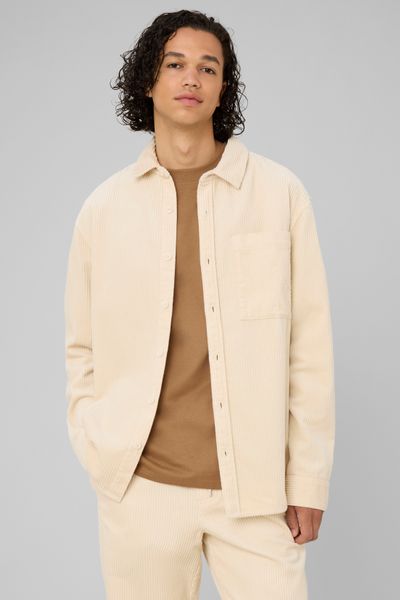 Chemise en velours c&ocirc;tel&eacute;