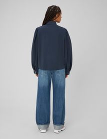 Blouse &agrave; col lavali&egrave;re