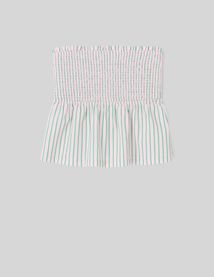 Top bustier rayé