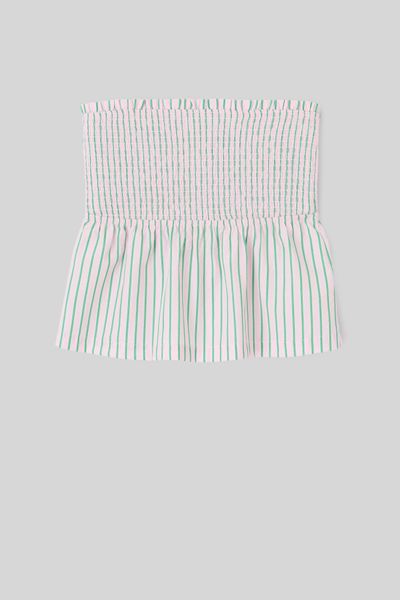 Top bustier rayé