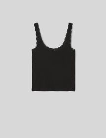 D&eacute;bardeur bords en dentelle avec n&oelig;ud