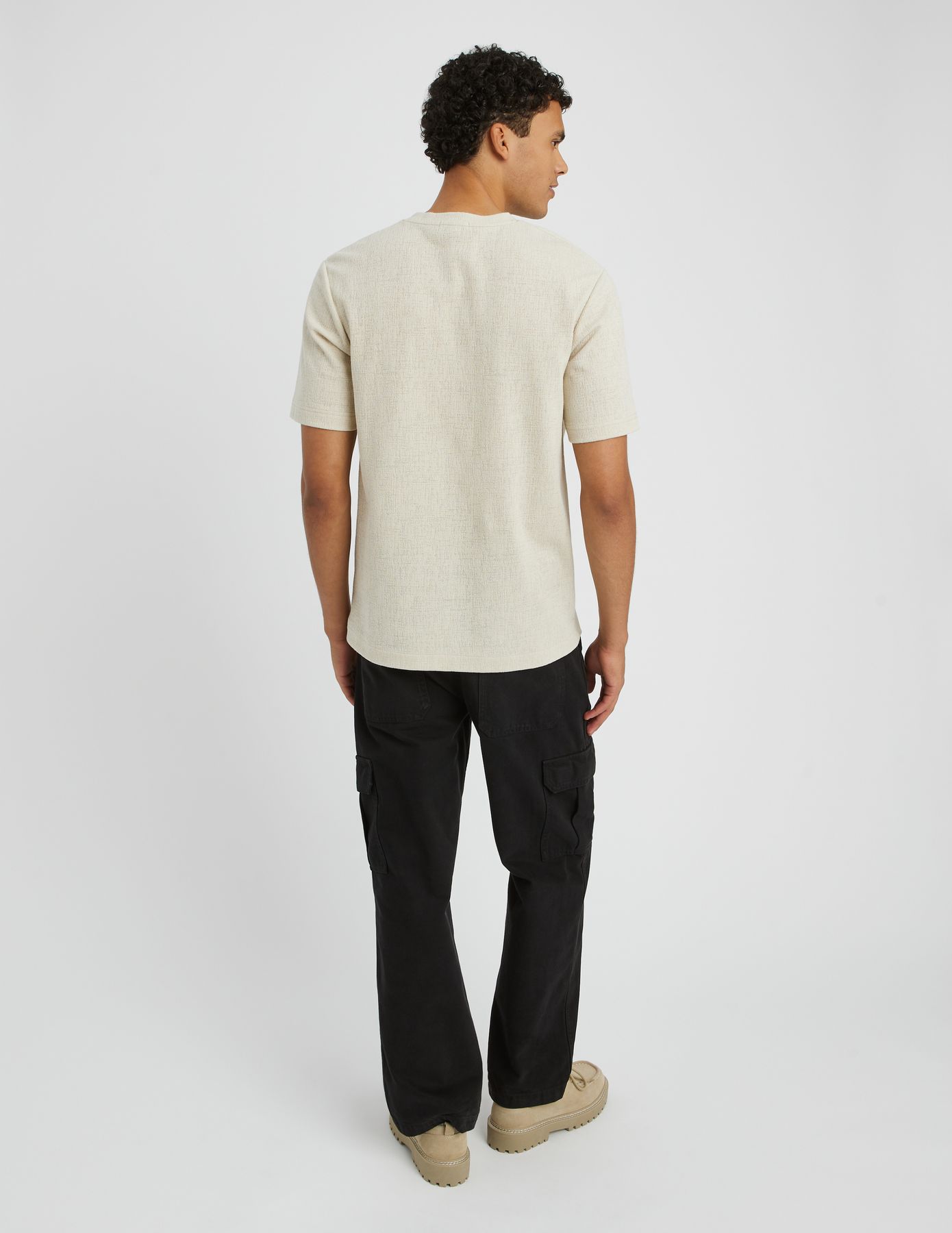 T-shirt maille textur&eacute;e