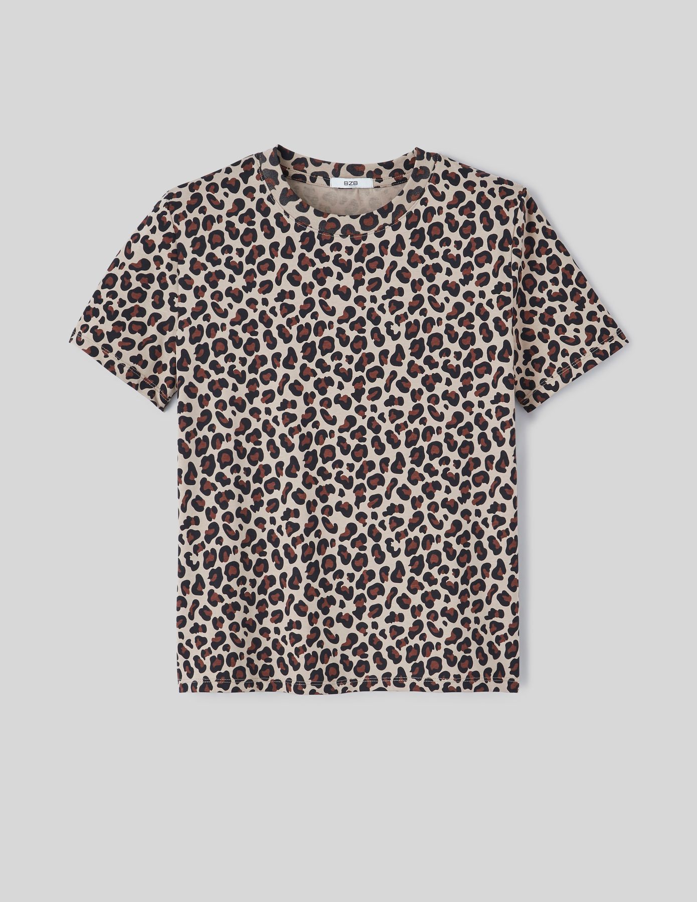 T-shirt imprim&eacute; l&eacute;opard