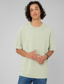 T-shirt maille textur&eacute;e
