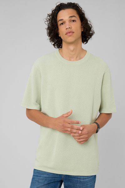 T-shirt maille textur&eacute;e