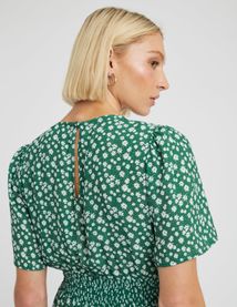 Robe longue imprim&eacute;e