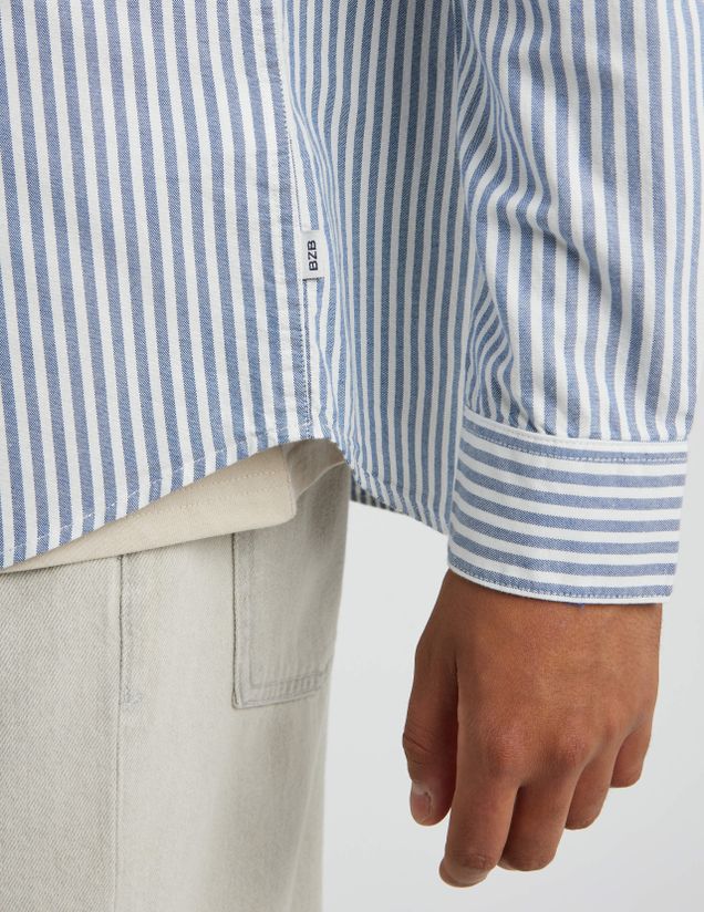 Chemise rayée droite