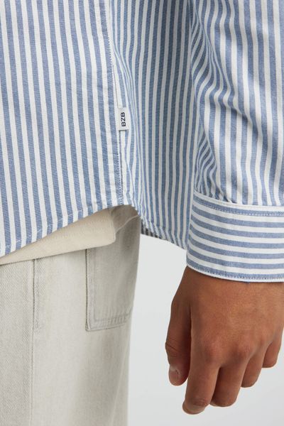 Chemise rayée droite