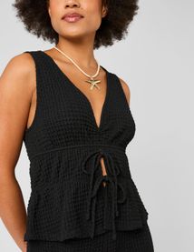 Top textur&eacute; &agrave; nouer