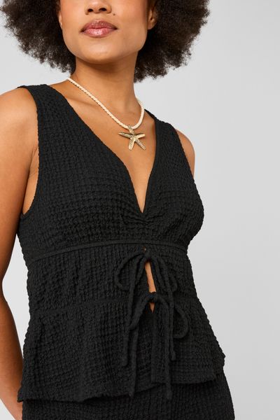 Top textur&eacute; &agrave; nouer