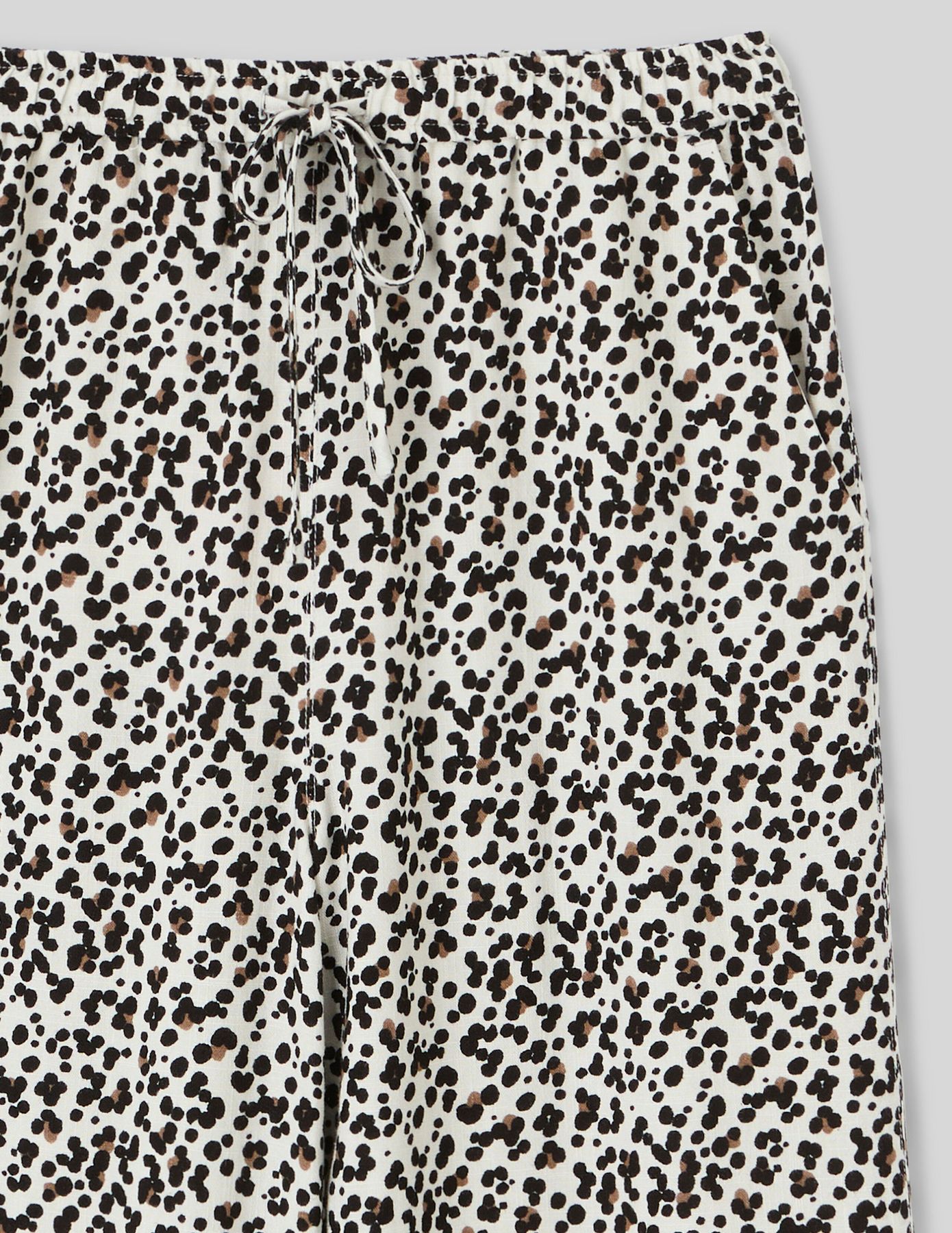 Pantalon fluide droit imprimé
