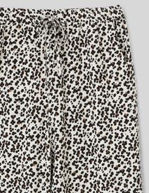 Pantalon fluide droit imprimé