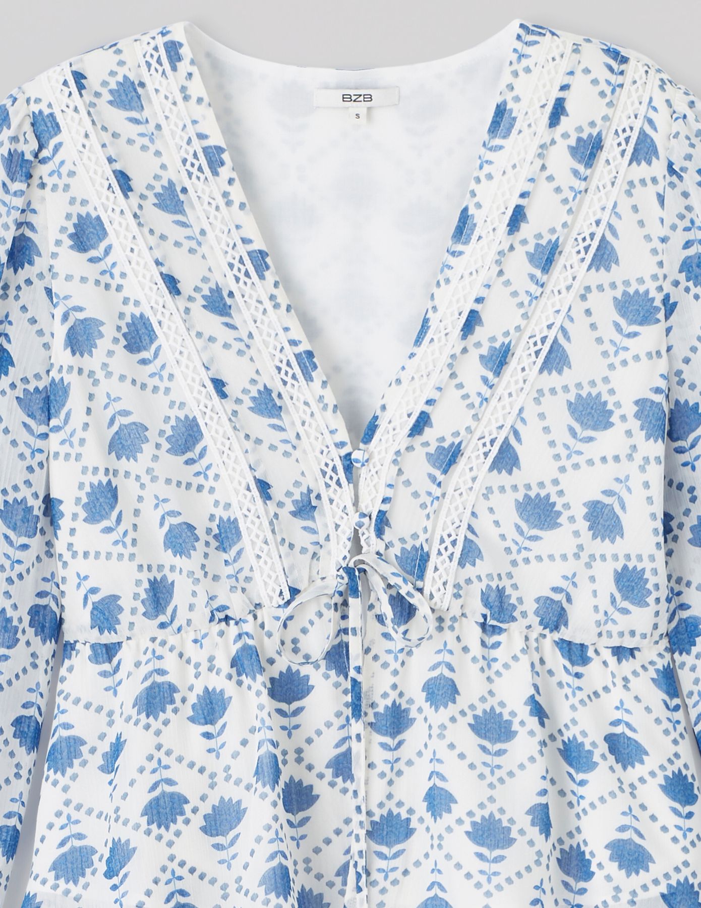 Blouse en voile imprimée