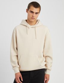 Sweat à capuche cotélé
