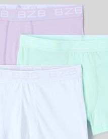 Lot de 3 boxers unis