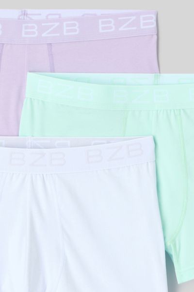 Lot de 3 boxers unis