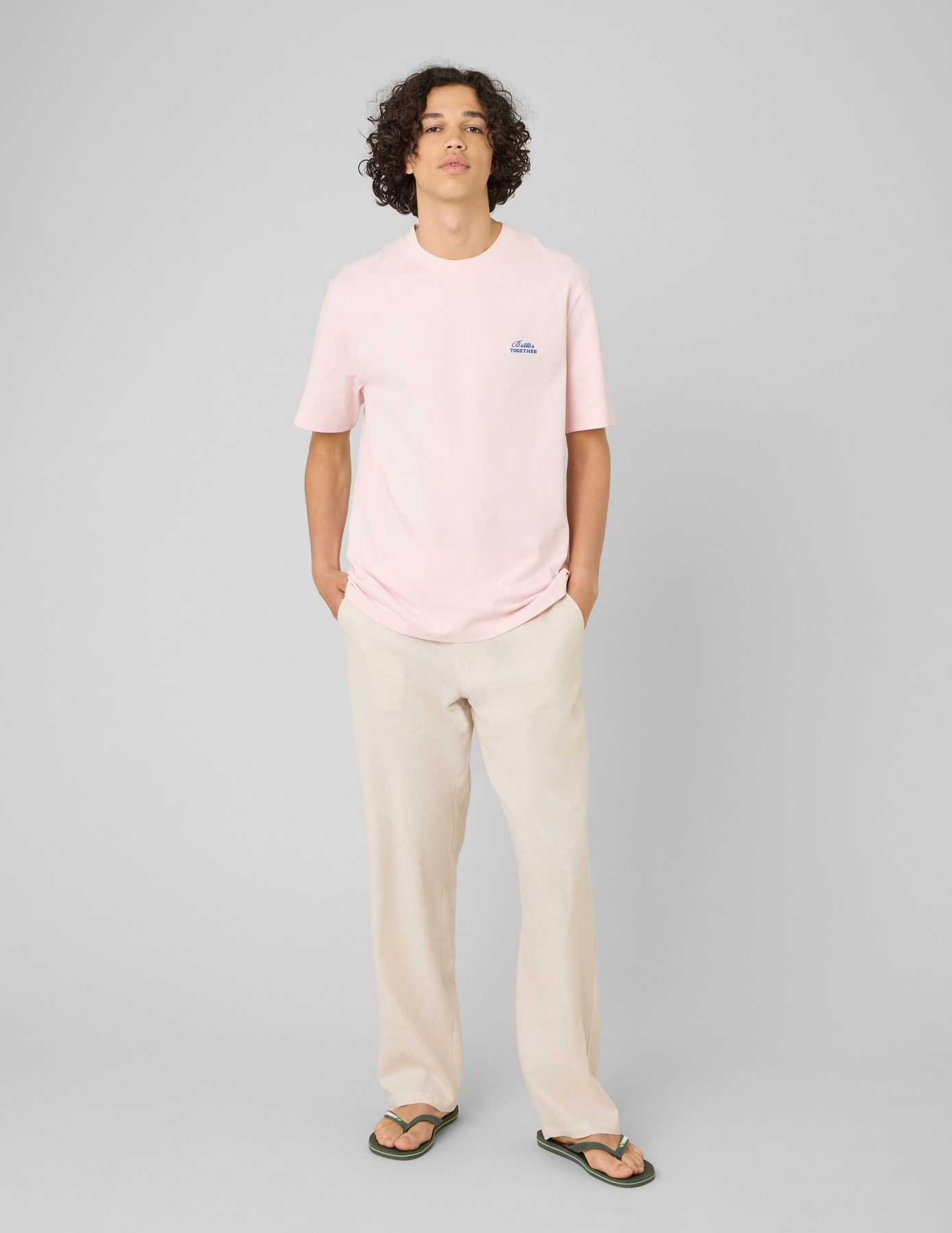 Pantalon de ville fluide viscose lin
