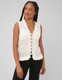 Gilet sans manches crochet