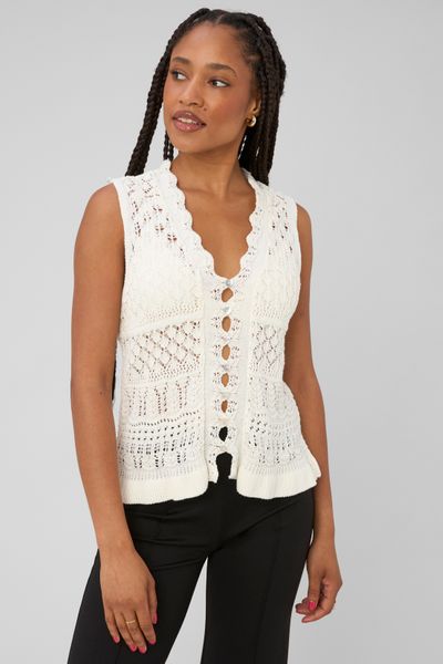 Gilet sans manches crochet