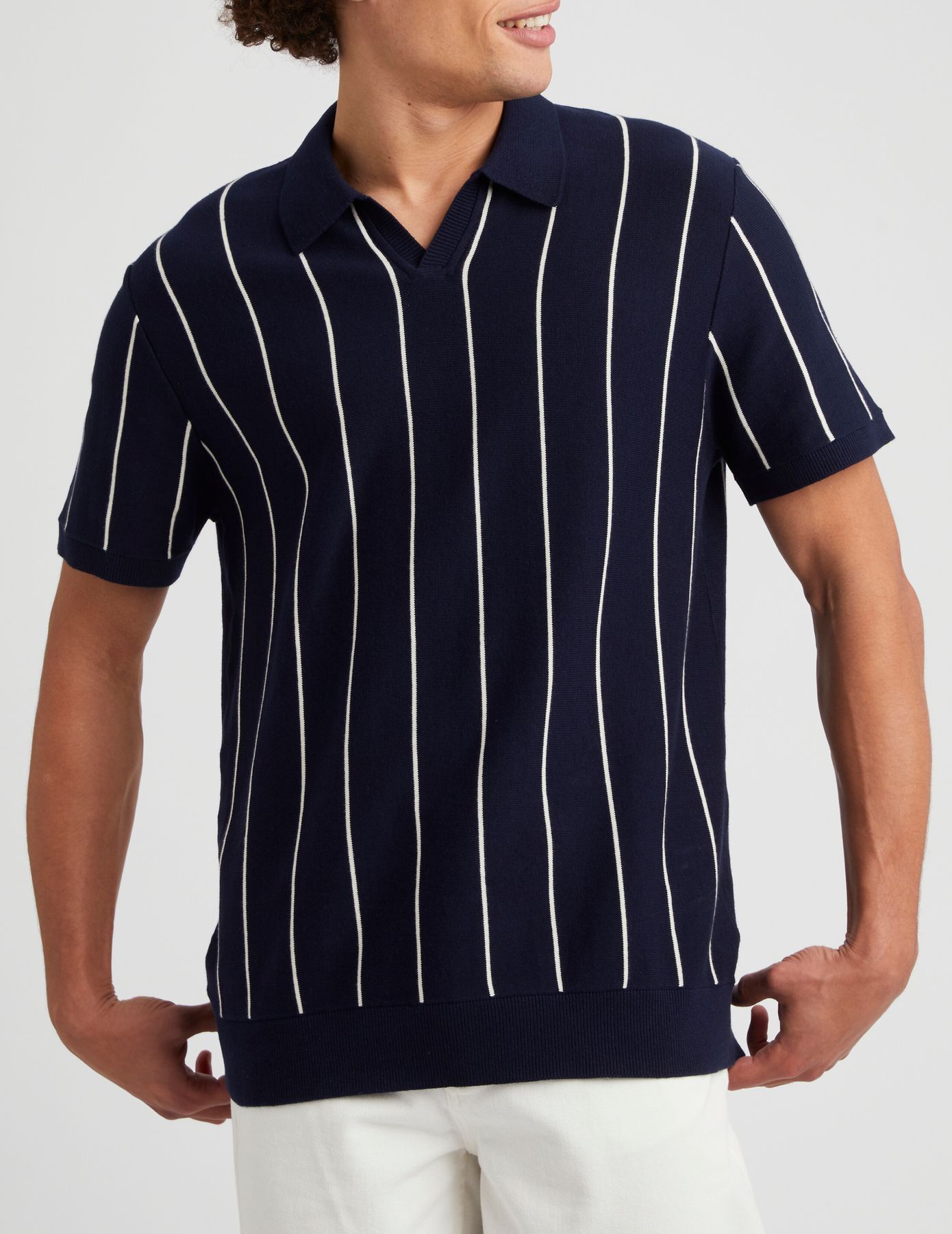 Polo &agrave; rayures