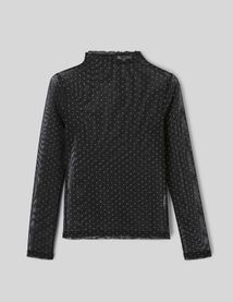 T-shirt r&eacute;sille strass