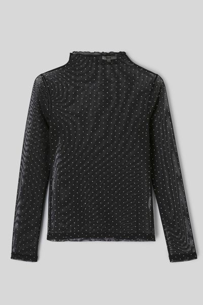 T-shirt r&eacute;sille strass