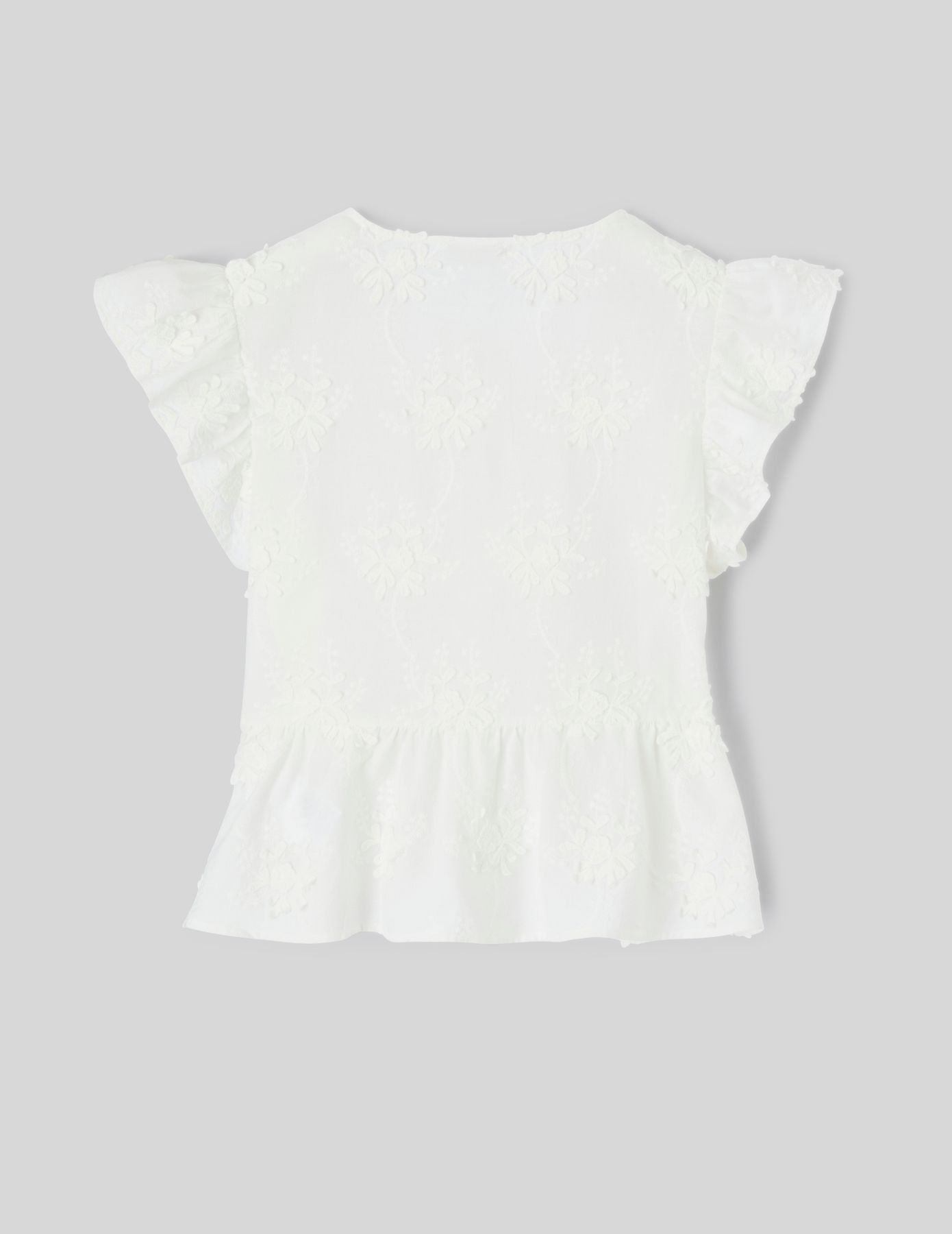 Blouse &agrave; volants