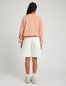Sweat à fronces brodé