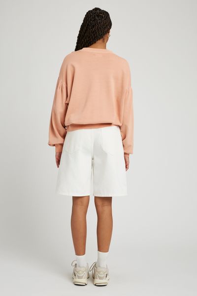 Sweat à fronces brodé